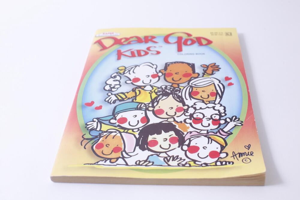 Dear God Kids, Picture Book, Uncolored Coloring Book, 2004, Kappa Books,